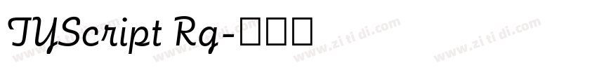 TYScript Rg字体转换